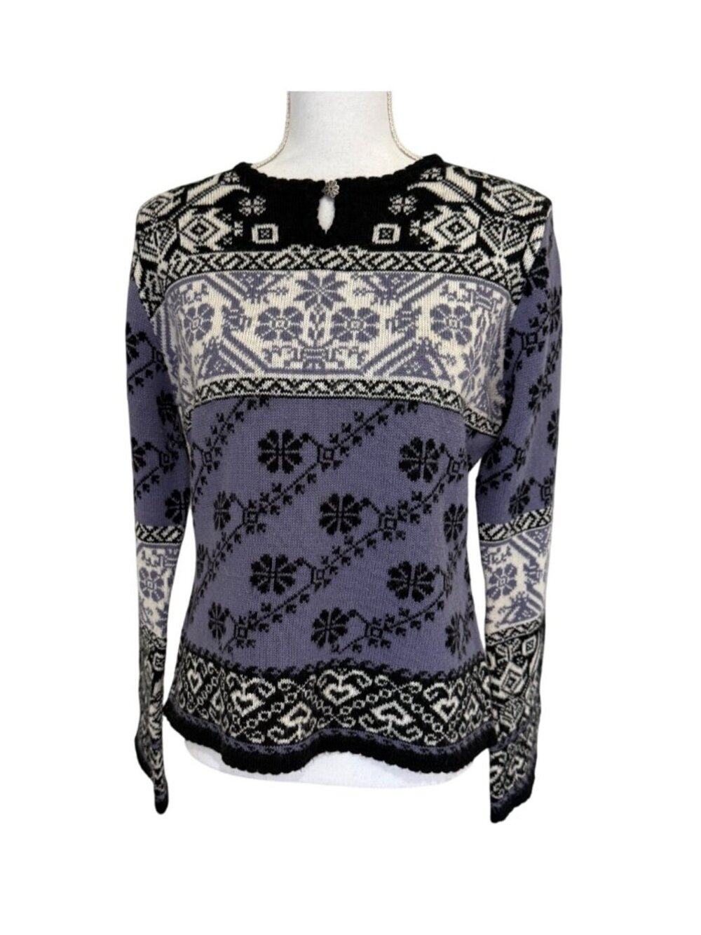 Obermeyer Sweater Womens Size Medium Signature Wool Blend Pullover